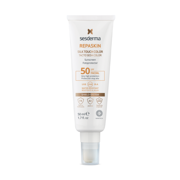 Sesderma Repaskin Facial Spf50 Tacto Seda + Color