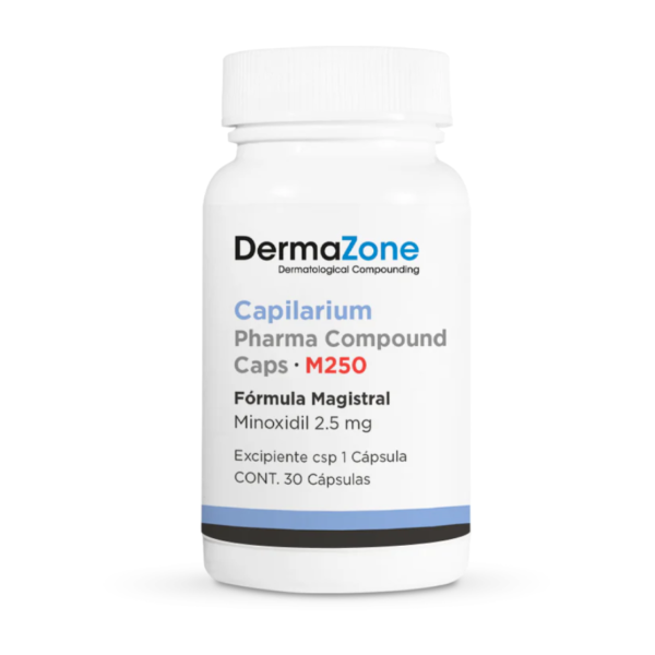 Capilarium Minoxidil 2.5 mg Frasco con 30 capsulas